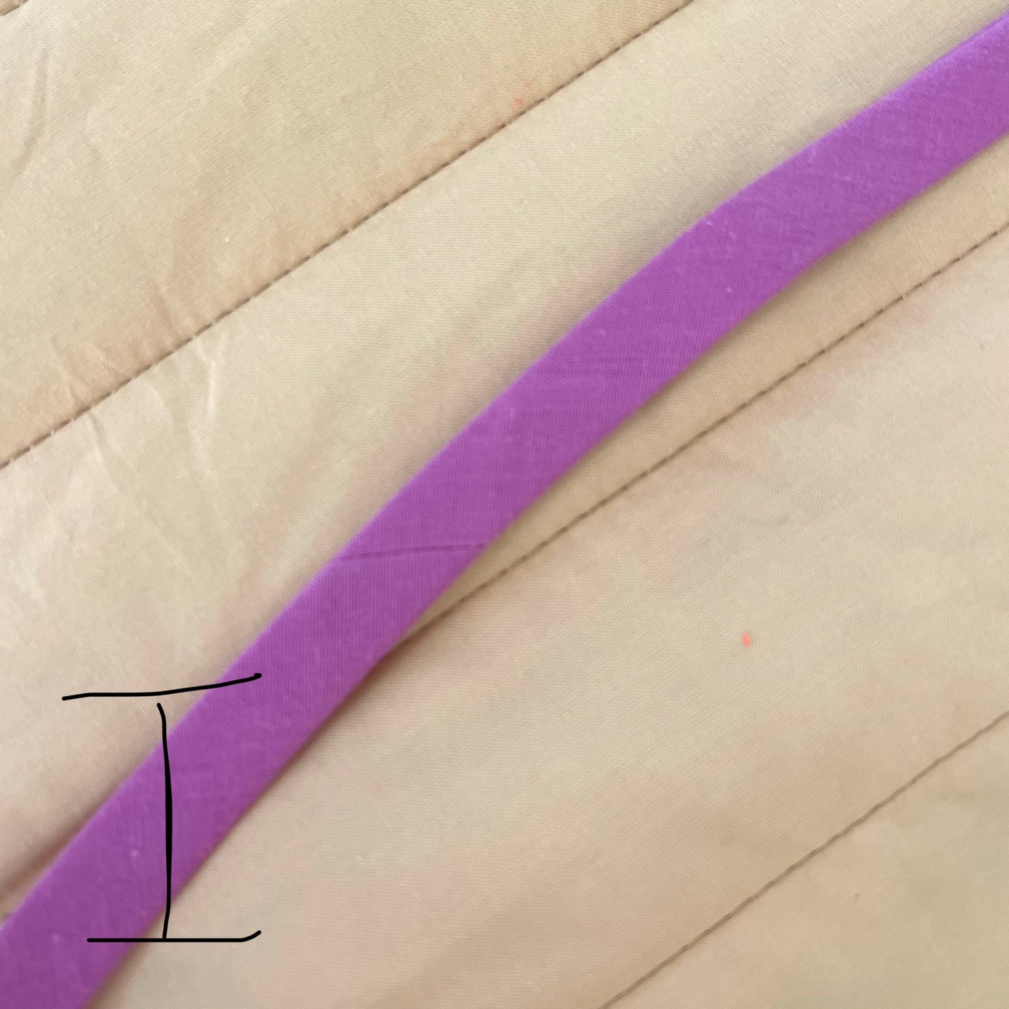 Tan Quilted Vest with Contrast trim