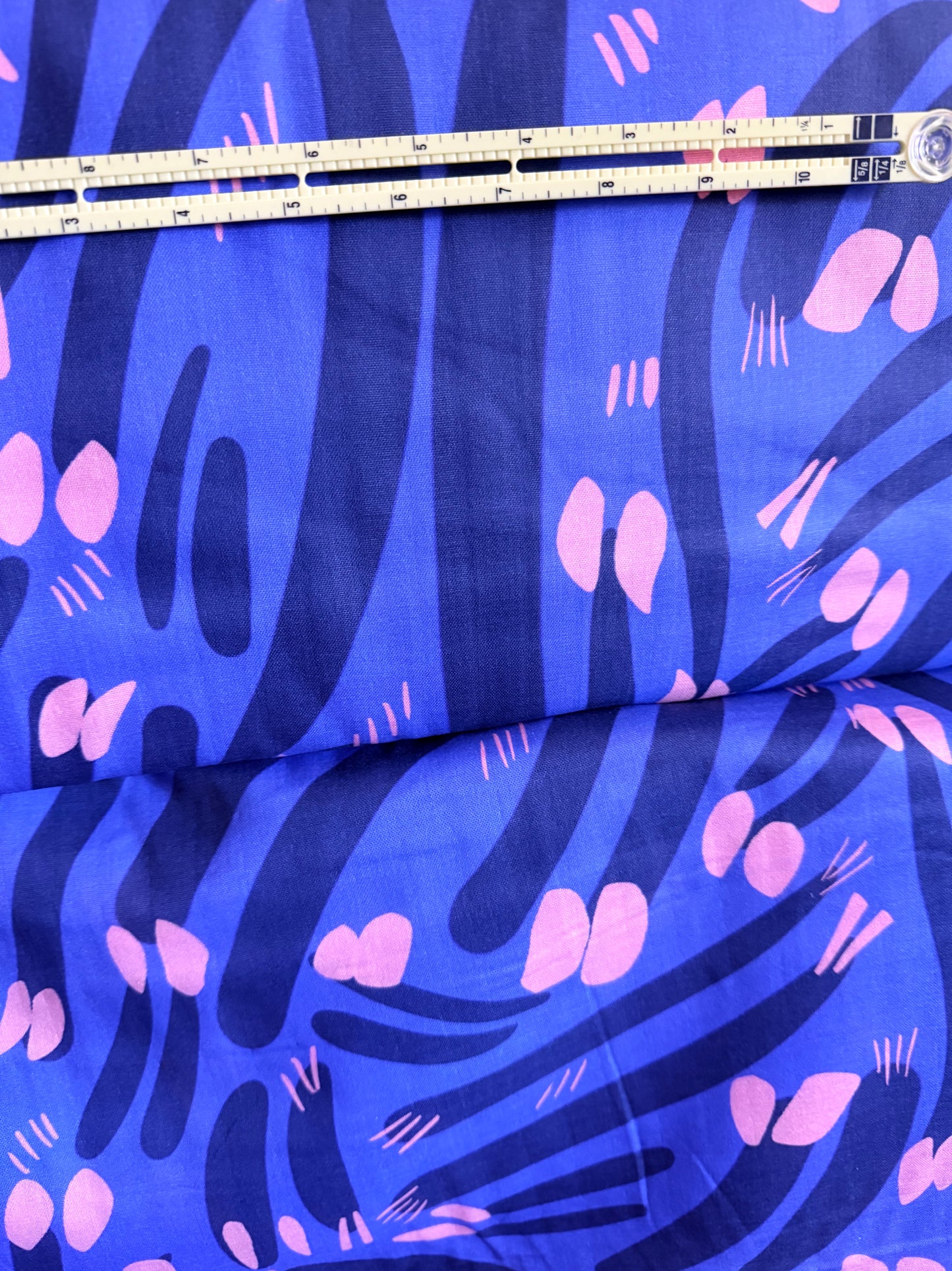 Smooth Double Gauze - Blue and peach