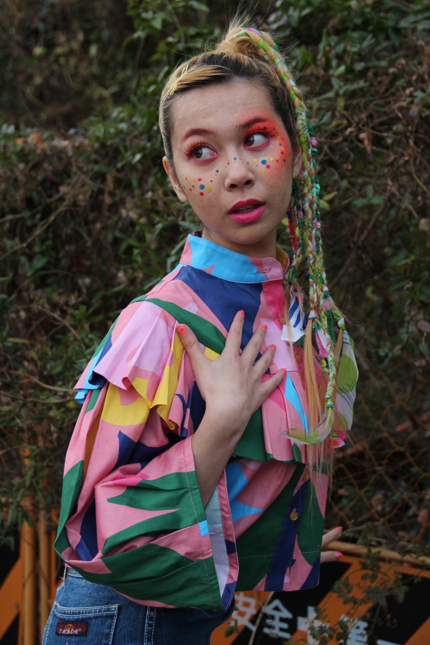Pleated Yoke Top (3 prints)