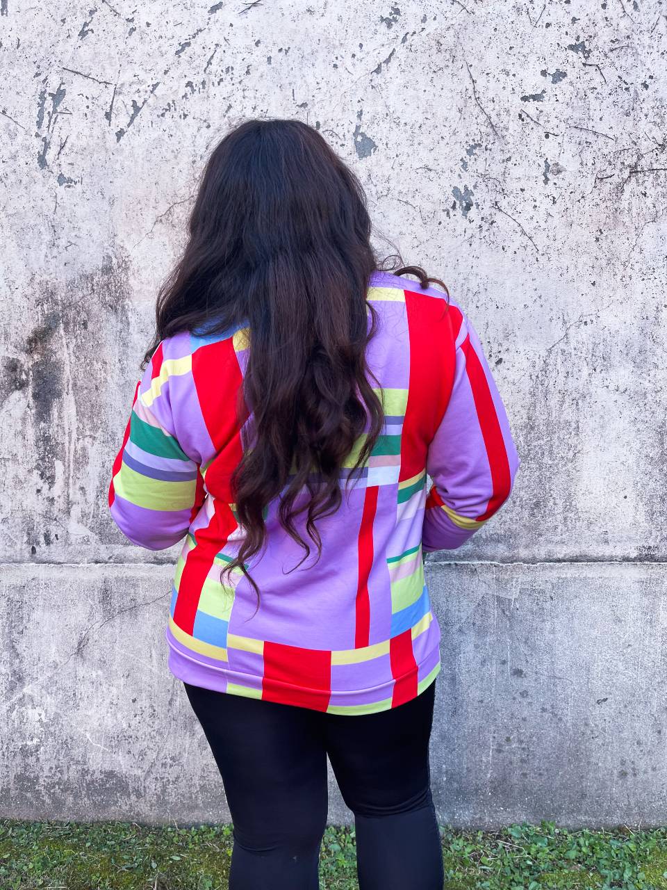 Unisex Broken Stripes Sweatshirt