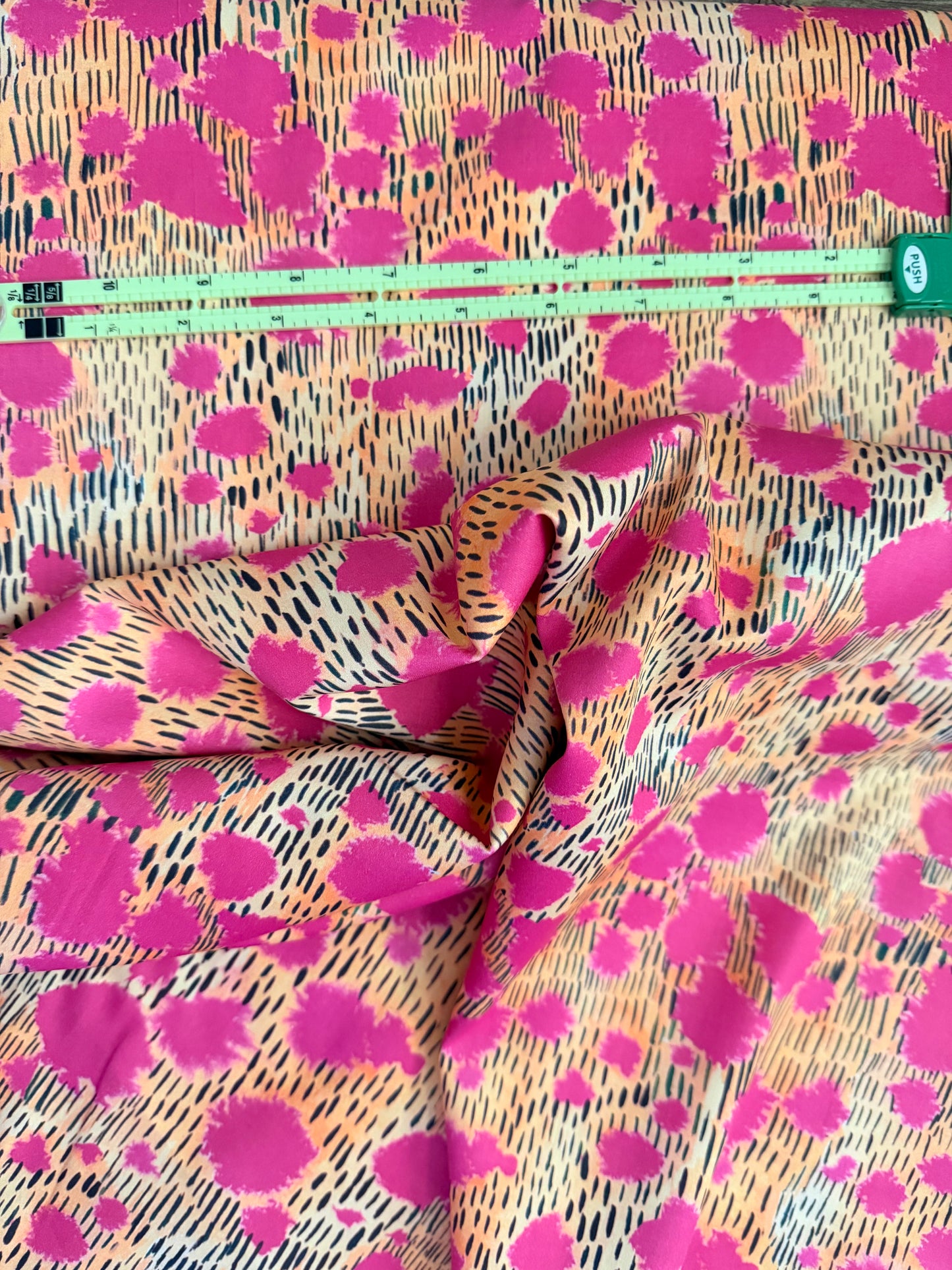 Cotton Sateen- Pink Freckled Wood