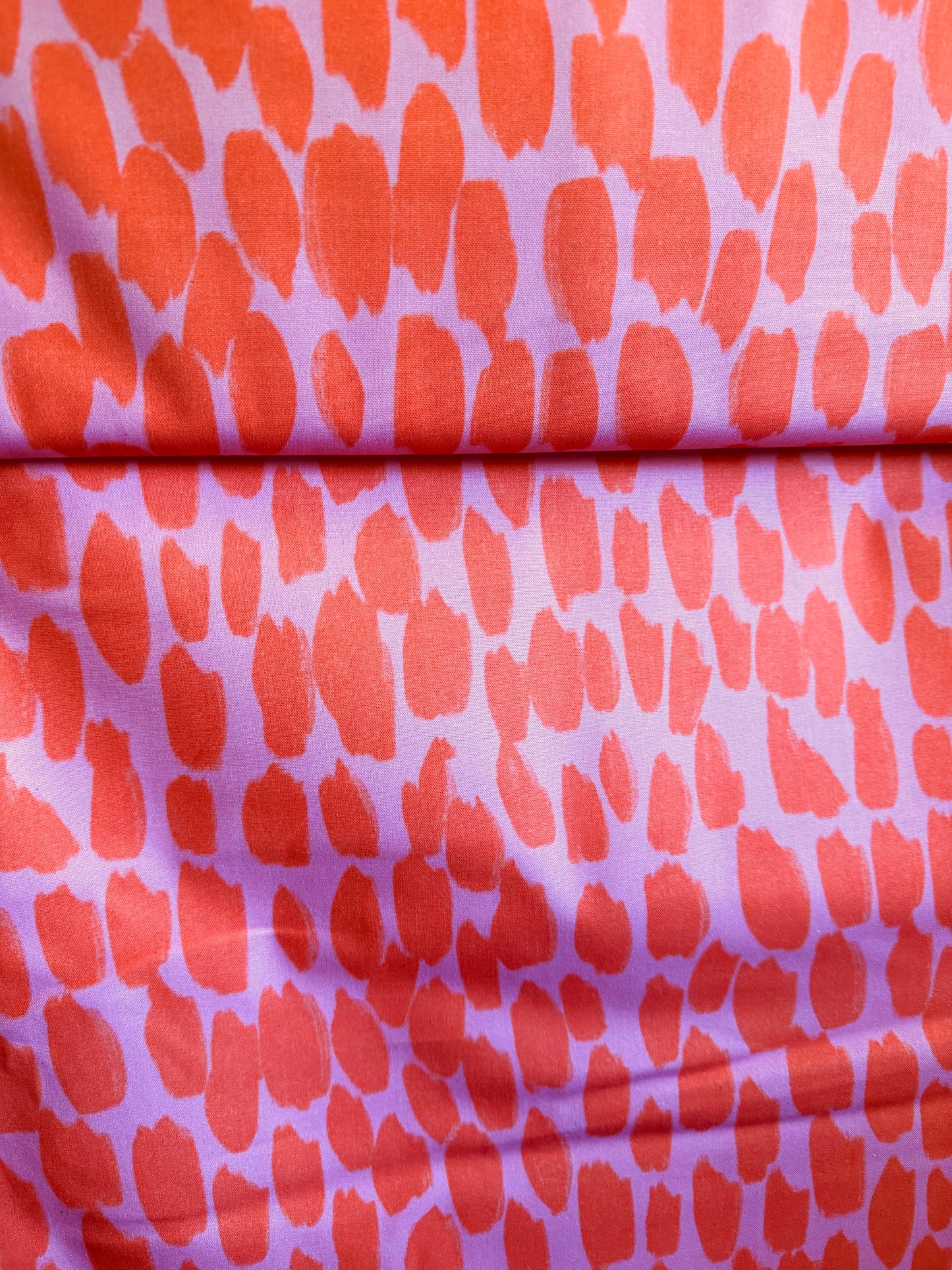 Cotton Canvas - Pink Brushstrokes