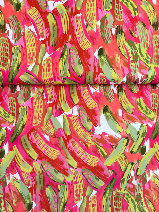 Smooth Double Gauze - Pink Pickles