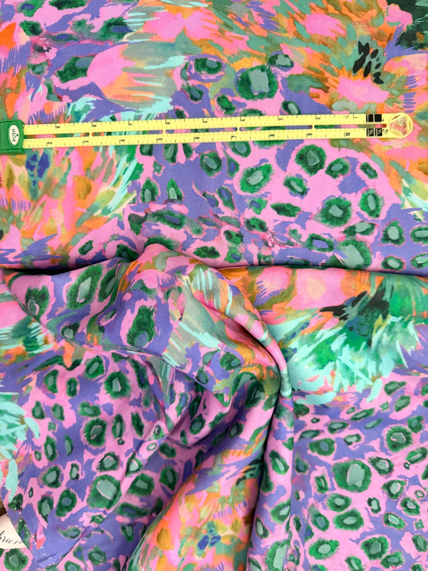 Smooth Double Gauze - Cheetah Flower purple