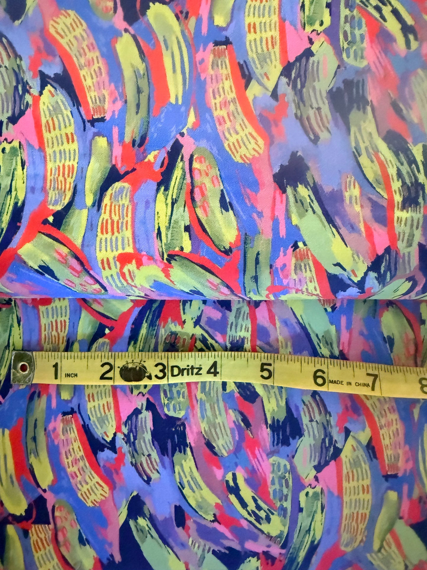 Quilting Cotton- Pickles blue and green