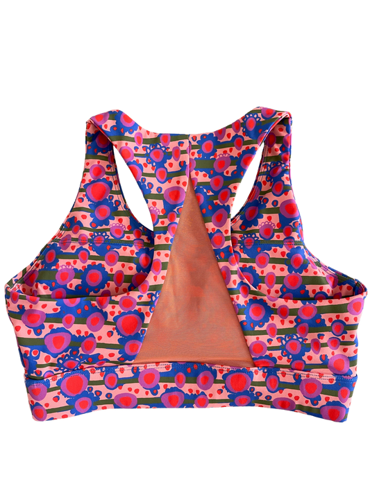 Sports Bra - Retro Floral