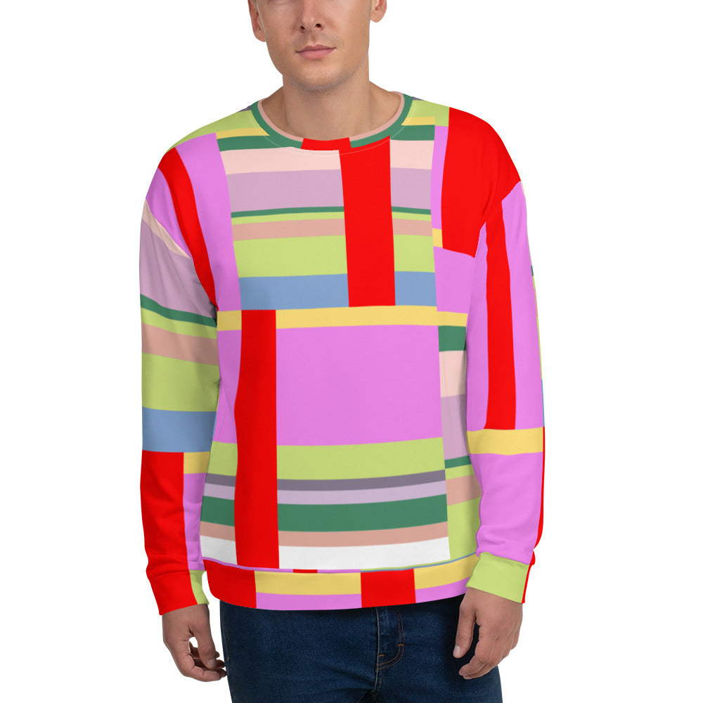 Unisex Broken Stripes Sweatshirt